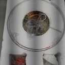 3-Pack Industrial Semi Flush Mount Ceiling Light with Gold Plate and White Shade, Farmhouse Ceiling Light Fixture for Kitchen Island Dining Room Foyer Hallway Porch Barn Loft10in