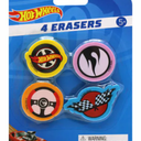 Hot Wheels Two Packs Of 4 Each Erasers Set of 2