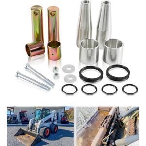 Pin and Bushing Kit 6805453 6577954 7139943 225855 665170 6729358 9 17C660 619021 85D6 for Bobcat S220 S250 S300 S330 A300 T250 T300 T320 Skid Steer Loader Bucket Lower Upper