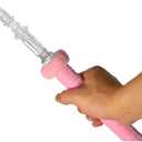 Hookah Hose 6.75ft Washable Hookah Hose with Detachable Mouth Tips Soft Textile Covering Durable Shisha Pipe (Pink)