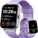 Gydom Smart Watches for Women for Android & iPhone, Alexa Built-in, 1.8" Smartwatch with Heart Rate/SpO2/Sleep/Stress, IP68 Waterproof Fitness Tracker, 101+ Sports Modes, Purple
