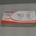 White E26 Medium LED Lamp Screw Base Plastic Base LED Holder Round 78mm Metal Desktop Lamp Socket for Closets Storage Areas Attics Basements Himalayan Salt Lamp DIY Crafts Physics Screw Type 20 Pack