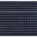 Bar Mats for Countertop by ProTensils - 23" x 3.25" Bar Rail Mat, Black Rubber Bar Mats for Bartending, Bar Service Drip Mat, Home Bar, Coffee Bar Mat Spill Matt (2 Pack)