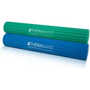 THERABAND FlexBar, 2 Pack, Green, Blue, Therapy Twist Bar, Hand & Wrist Strength, Tennis & Golfer's Elbow, Tendonitis, Rehab Tool for Resistance Exercise, Grip Training, Relief & Recovery