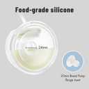 Phanpy Wearable Breast Pump Milk Collector Cup, New Cup Parts, Original Phanpy Breast Pump Replacement Accessories, 24 mm Flange and 20mm Insert Included, 15 oz / 420 ml, 2 Piece