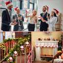 Soulchen Roll a Santa Dice Party Game for Family Set of 24 Christmas Dice Gift Exchange Game White Elephant Gift for Adults Group Party Activity Winter Holiday