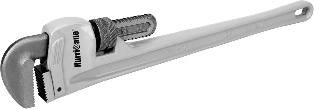HURRICANE Aluminum Pipe Wrench, 24 Inch
