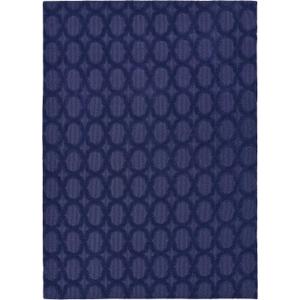 Garland Rug Garden Trellis 5 ft. x 7 ft. Indoor/Outdoor Area Rug Outdoor Waterproof Rug for Patio, Camping Rugs, RV, Porch, Deck, Camper, Balcony, Backyard for High-Traffic Areas, Navy Blue