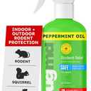 BugMD Peppermint Oil Spray for Rodents - 16oz Mouse Repellent & Rodent Repellent Spray, Natural Mice Repellent with Cinnamon, Clove, and Rosemary Oils - Safe Indoor & Outdoor Use