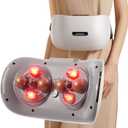 Dual Massage Abdominal Massager with Heat for Flatulence and Period Cramps, Used for Abdomen, Legs, Neck, Stomach Massager for Digestion