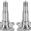 SP131 Trailer Spindle #84 EZ Lube Weld-On with Brake Flange for 3,500lbs Trailer Axle Compatible with Bearings Kit L44649/10 & L68149/11 (2Pcs)