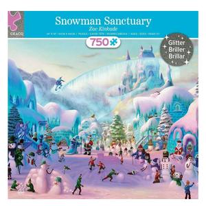 Snowman Sanctuary Glitter - 750pc Jigsaw Puzzle by Ceaco