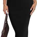 REORIA Women's Summer V Neck Sleeveless Wedding Guest Maxi Dress Sexy Mesh Bodycon Long Dresses S