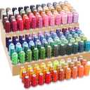 New brothread Embroidery Machine Thread 4000M/4400YD Each Spool Mega Kit 150 Vibrant Colors 40WT for Commercial, Industrial, Home-Used Embroidery Machines