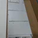 Teckid Kids Bookshelf and Toy Storage, Toy Organizer with 3 Movable Drawers and 5 Open Cubbies, Toy Storage with Hidden Wheels, Kids Toy Storage Organizer for Playroom, White (Medium)