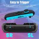 Grips for Switch 2, Ergonomic Hand Grip Controller Handle Kit Compatible with Switch 2, 3 Pack