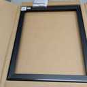 MCS Canvas Float Frames 16x20 Frame, Black Frame for Finished Canvases, Vertical & Horizontal Wall Hanging Large with Adhesive for Canvas Paintings (1-Pack)