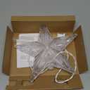 Tree Topper Light Led Star Ornament Outdoor Christmas Tree Decor Warm White for Home Office