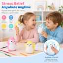 3Pcs Kawaii Penguin Squeeze Toys, Ultra Soft Slow Rising Squishy Stress Relief Sensory Toys, Cute Animal Anxiety Relief Hand Squeeze Toys, Party Favors Gifts for Adults
