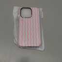 Magnetic for iPhone 14 Pro Case Cute Wavy Stripes Phone Case, Pink