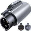 Tesla to J1772 Charging Adapter (Max 80A, 240V), NACS to J1772 Adapter, J1772 EVs Adapter, Compatible with Tesla Wall Connector/Destination/Mobile Charger (for J1772 EVs Only) Silver