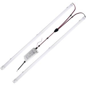LED Retrofit Kit 2x4 FT,36W Magnetic Troffer Retrofit Kit,4000K Natural White,5400LM Super Bright,0-10V Dimmable,T8 T10 T12 Fluorescent Replacement,UL Cert,Quick Easy Install