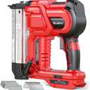 18 Gauge Electric Nail Gun for Milwaukee Battery,2 in 1 Cordless Brad Nailer and Stapler with 18GA Nails/Staples,Battery for M18 18V Power,2 Firing Modes for Trim Wood Crafting Home DIY