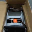 Giraffe Tools Retractable Hose Reel with 1/2 Inch x 100FT, Heavy Duty Ground Mount Garden Hose Reel, Automatic Rewind,with 9-Function Sprayer Nozzle & Flexible Swivel Base