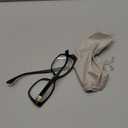 Large Reading Glasses for Women Square Cat eye Readers 1.0 1.25 1.5 1.75 2.0 to 6.0 with Sparkle side (Black/Silver Bling Glitter)