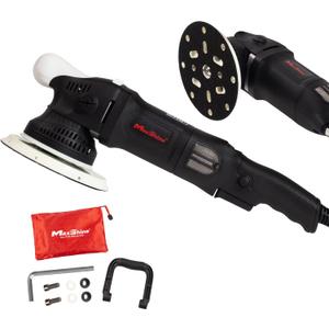Maxshine M21 Pro Dual Action Polisher  21 mm Long Throw, 1000 W Power, 6 Backing Plate, Variable Speed 2,2005,000 OPM, Low Vibration Grip  Professional Car & Marine Paint Correction Buffer