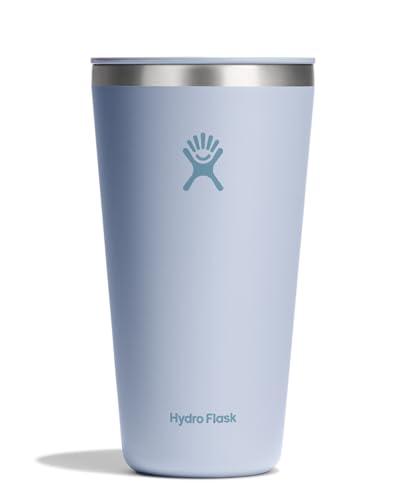 Hydro Flask All Around Tumbler Press-in Lid, Insulated Travel Mug, Stainless Steel Coffee Cup 28 Oz Surf Blue