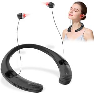 Red Light for Ears, Portable Ear Wellness Device, Wearable Red Light Device, Neckband Design with Adjustable Earbud Cord, Featuring 3-Level Adjustment