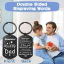 3 x Father's Day Gifts, Dad Birthday Gifts from Daughter Son, Remember I Love You Dad Christmas Gift Keychain, Best Dad Gift Idea