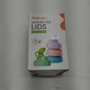 Aieve Mason Jar Lids, 4 Pack Wide Mouth Mason Jar Pour Spout Lid, Canning Lids with Flip Top Lid, Leak-Proof