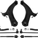 maXpeedingrods 8Pcs Suspension Kit for Nissan Sentra 2007-2012, 2 Front Lower Control Arm 2 Sway Bar End Links 4 Outer & Inner Tie Rod Ends