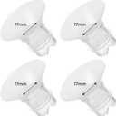 Flange Inserts 17mm Compatible with Medela/Spectra/TSRETE/Elvie/Momcozy/Bellababy Breast Pump 24mm Shields/Flanges, Reduce 24mm Nipple Tunnel Down to 17 mm, 4PCS