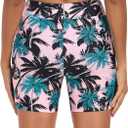 RELLECIGA Womens 5 Inch Swim Short Mesh High Waisted Tummy Control Swim Board Short with Liner Swimsuit Bottoms (S)