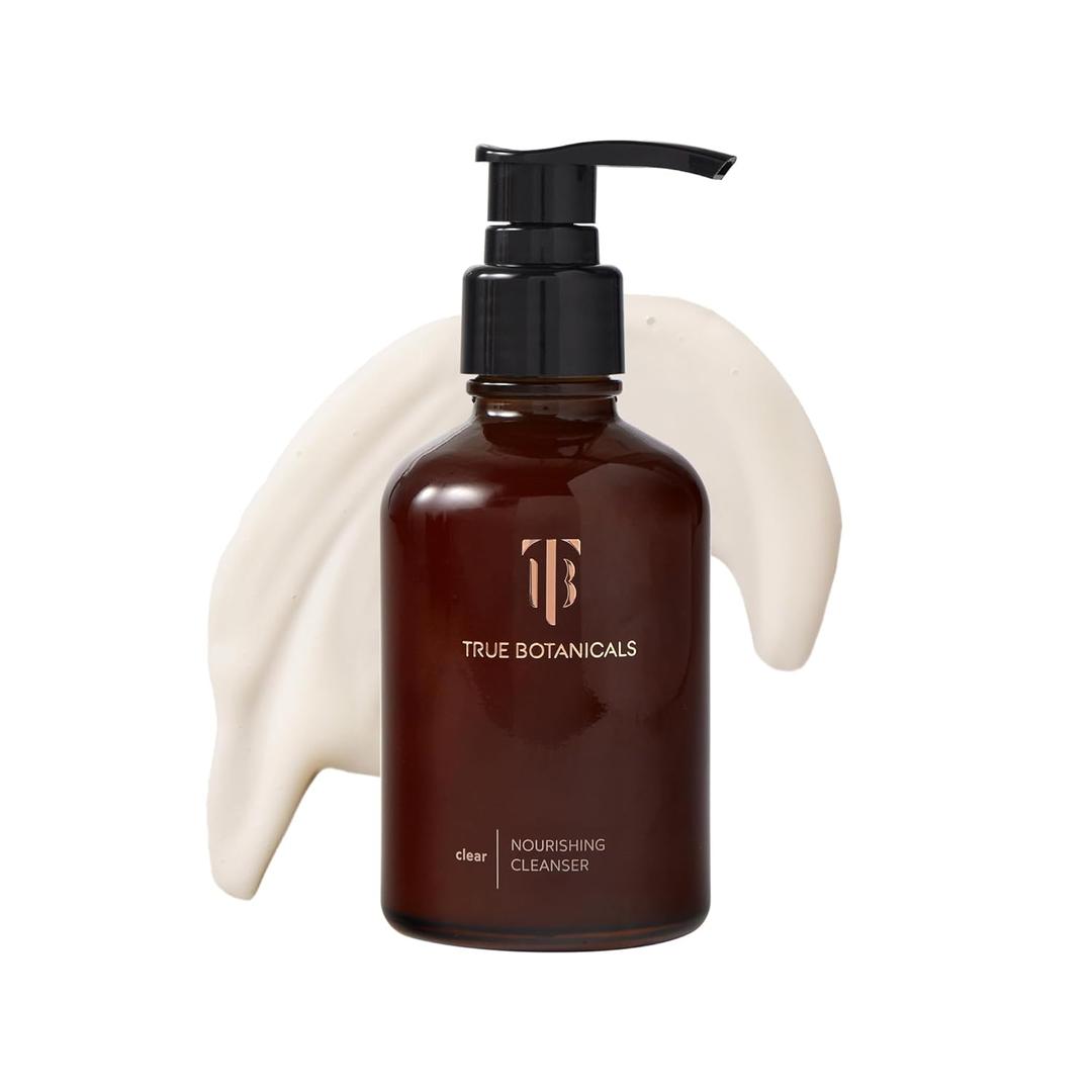 True Botanicals Clear Nourishing Cleanser | Gently Moisturizes & Refreshes Dry Skin | Oily & Sensitive Skin Types | Dermatologist Tested, All Natural, Vegan, Clinically Proven | 4 fl oz | 118 ml