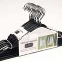 Simpli Furnished® Black Non-Slip Hangers 50 Pack
