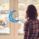 2 x Loss of Dog Sympathy Gift, Pet Memorial Gifts for Dogs, Dog Memorial Gifts, Loss of Pet Sympathy Gift Dog, Sympathy Pet Loss Gift, Pet Remembrance Gift Dog,Yellow Dog On The Moon (Blue Moon Puppy)