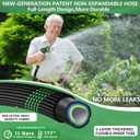 100 ft Garden Hose, Flexible Ultra Lightweight Durable Garden Hose, Kink-Free Water Hose with 10 Function Sprayer - Non-Shrinking Garden Hoses, Easy to Store,All-Weather, Car Washing Pipe Garden Hoses