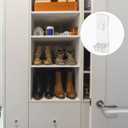 Angoily 25Pcs Long Board Support Partition Transparent Plastic Shelf Holders for Cabinet Shelves Adjustable Shelf Clips for Furniture Storage