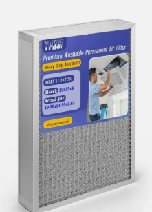 Upgraded 20x25x4 Reusable AC Furnace Filter Washable MERV11, Electrostatic - Permanent,Enjoy Fresher Air in Home and Office HVAC Furnace Systems，Actual Size:19.50x24.50x3.63Inch 1 Pack