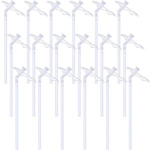 20 Pcs Spray Foam Nozzle, Fine Expansion Foams Nozzles, Spray Foam Replacement Tube for DIY Spraying (White)