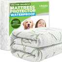 Bamboo Viscose Waterproof Mattress Protector Queen Size, 17" Deep Pocket
Utopia Bedding Cooling Mattress Cover, Soft Breathable Mattress Pad, Noiseless, Fitted Style, Stretchable Pockets, Washable