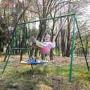 Pink Swing Seat - Heavy Duty Chain Plastic Coated - Playground Swing Set Accessories Replacement Gift Box Set Birthday Gift