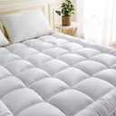 Niagara Microfiber Twin Mattress Topper - Pillow Top Mattress Cover Quilted Fitted Cooling Topper for Back Pain Deep Pocket Fits 20 Inches (39x75 Inches)