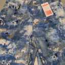 EZAPINE Straight Leg Jeans for Women Stretchy Floral Printed Painting Graffiti Crop Denim Pants Medium