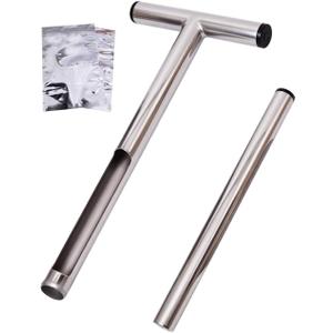 Soil Probe 12 Inches, Soil Sample Probe Stainless Steel, Soil Sampler Probes Rod for Soil Sampling, Soil Test Kit for Gardening
