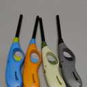 4PCS Butane Lighter Refillable Flame Lighter for BBQ Candle(No Butane Inside) (Blue)